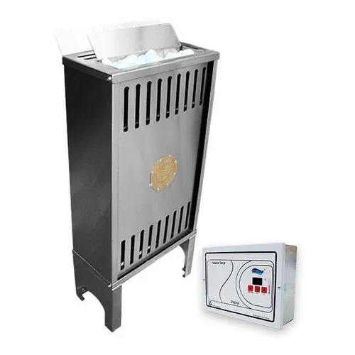Sauna Seca Elétrica 12kw Inox Trifásica 220v Dig. Impercap Foto 1