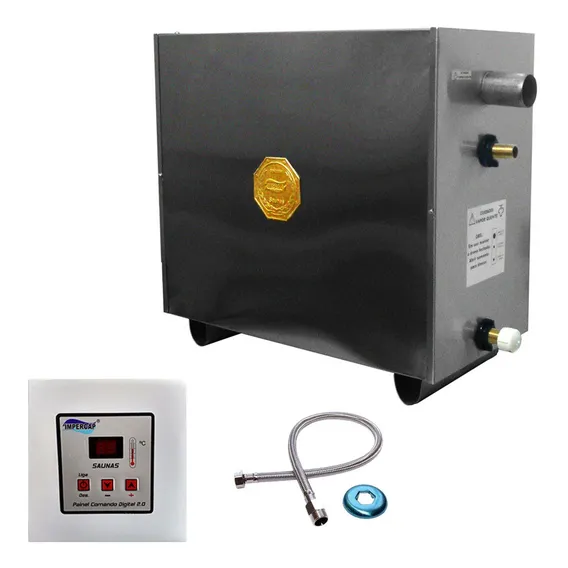 Sauna Vapor Elétrica 27kw Inox 380v Trif Digital Impercap 220V Foto 1