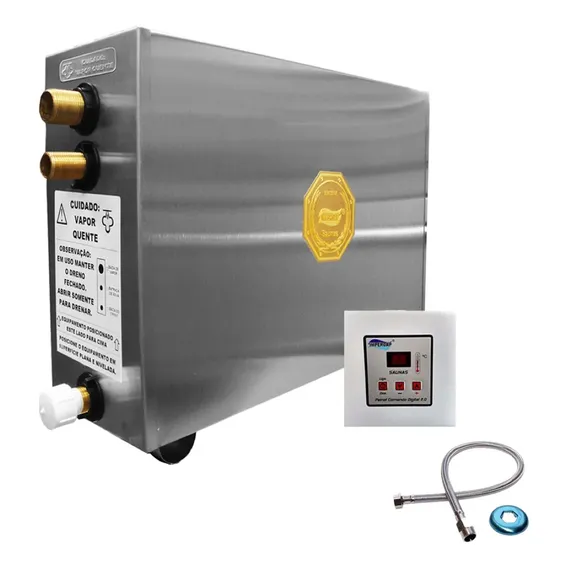Sauna Vapor Elétrica 6kw Inox Impercap Comando Digital 220v Trifásico Foto 1