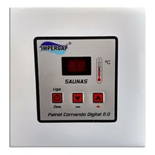 Sauna Vapor Impercap 12kw 220bi + Tubo Aço + Comando Digital 220V Foto mini 3
