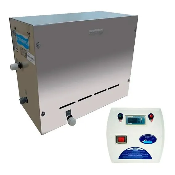 Sauna Vapor Steam Inox 12 Kw Com Quadro Digital Sodramar 220V Foto 1