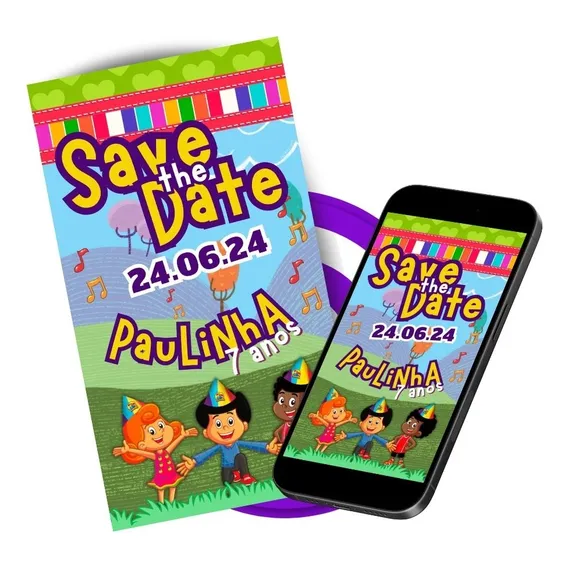 Save The Date Digital 3 Palavrinhas Foto 1