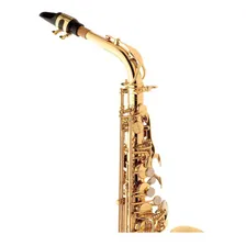 Sax Alto Dourado Eagle Sa501 Mib Laqueado Com Acessorios Foto mini 3