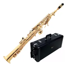 Sax Soprano Eagle Sp-502 Sib Laqueado C/estojo Foto  mini 1