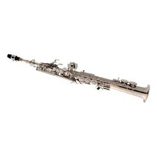 Sax Soprano Reto Eagle Sp502 N Sp502n Niquelado C/acessorios Foto mini  2