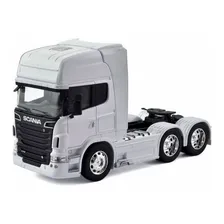 Scania R730 V8 Trucado Welly 1:32 Branco Foto  mini 1