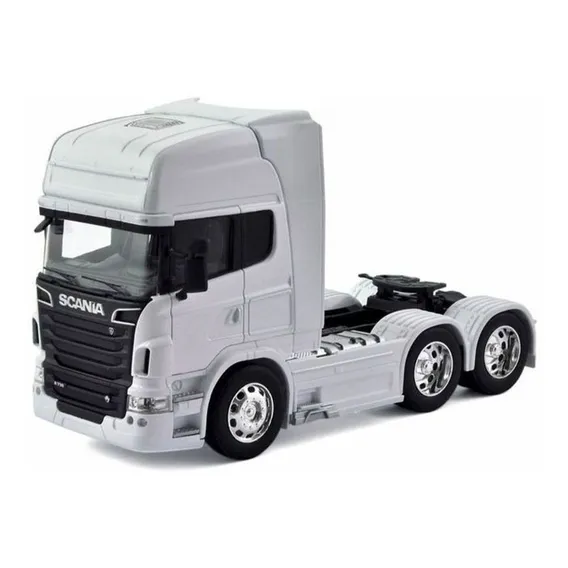 Scania R730 V8 Trucado Welly 1:32 Branco Foto 1