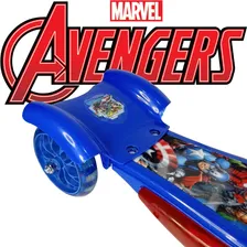 Scooter 3 rodas infantil patinete musical com luz Azul Avengers Foto mini 4
