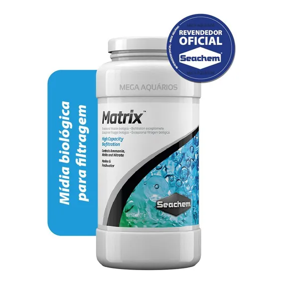 Seachem Matrix 500ml Mídia Biológica Filtragem Aquario Lago Foto 1