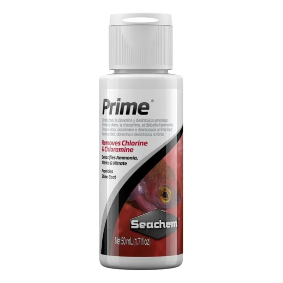 Seachem Prime condicionar para aquários anti cloro 50ml Foto 1