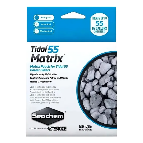 Seachem Refil Matrix Tidal 55 Filtro Hangon Tidal Foto 1