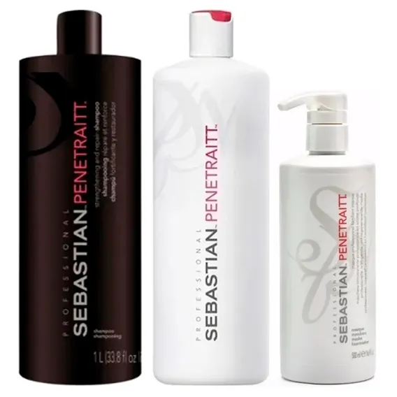 Sebastian Professional Penetraitt Shampoo + Cond + Máscara Foto 1