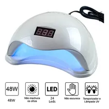 Secador Cabine Uv-led 48w 24 Leds Estufa Secagem Gel Foto mini  2