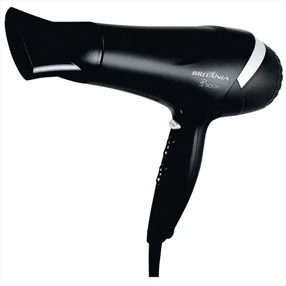 Secador de cabelo Britânia secador de cabelo preto 127V Foto 1