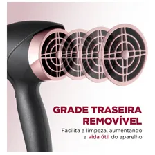 Secador De Cabelos Sc-37 2000w Black Rose Mondial 110v Foto mini 3