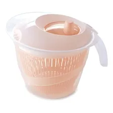 Secador De Salada Plasutil Branco Rosa Prático Foto mini 2