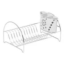 Secador / Escorredor Pop Porta Talher P/11 Pratos Branco 395 Foto mini 1
