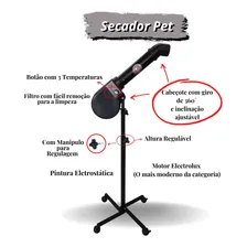 Secador Pet / Pet Shop /banho E Tosa / Profissional Preto 220v Foto mini 4