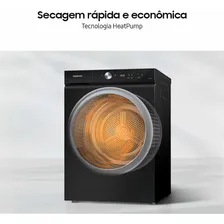 Secadora Heatpump Samsung Bespoke Ai Laundrydv20b 20kg Black 220V Foto mini  3