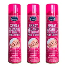 Secante De Esmaltes Spray Ideal 400ml - Kit Com 3un Foto mini 1