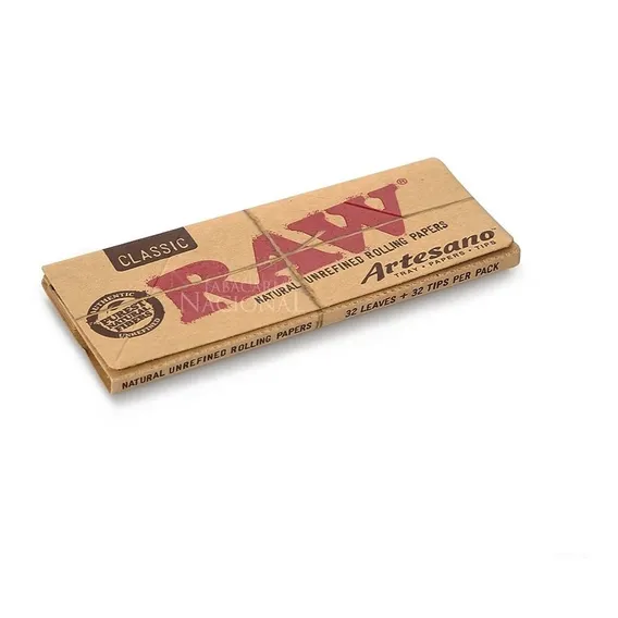 Seda Raw Artesano King Size Slim Com Piteira E Bandeja (un.) Foto 1