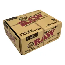 Seda Raw De Rolo + Piteiras Pronta Masterpiece Rolls & Tips Foto  mini 1