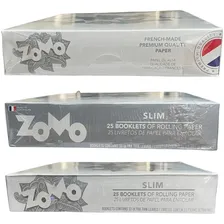Seda Smoking Prata Zomo Slim Com 25 Livretos 33 Folhas Sabor Ceda Slim Foto mini 3