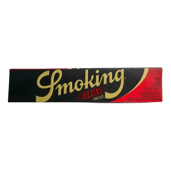 Seda Smoking Preta Deluxe King Size - Livreto Sabor Sem Foto 1