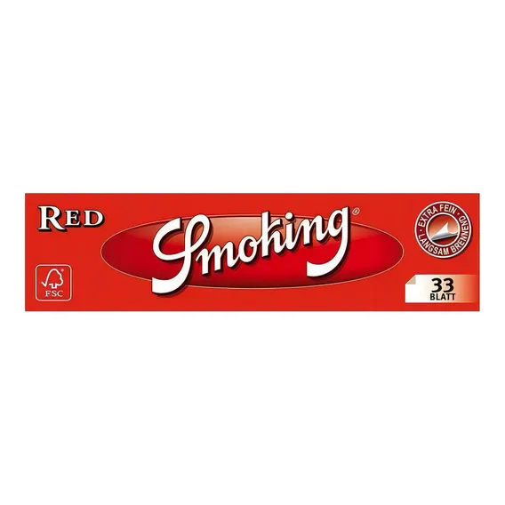 Seda Smoking Red King Size Caixa Com 50 Foto 1