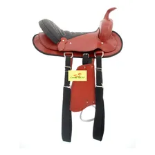 Sela Americana Kit Econ么mico Couro Passeio Cavalgada Cor Havana Foto mini 3