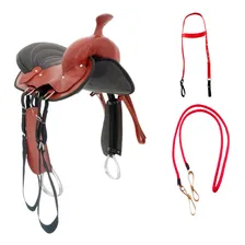 Sela Americana Kit Econ么mico Couro Passeio Cavalgada Cor Havana Foto mini 1