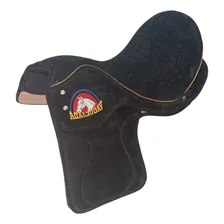 Sela Cavalo Semi Profissional Vaquejada Preta Selote Foto mini 2