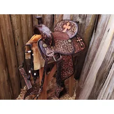 Sela Prova Baliza Tambor Cavalo Quarto Milha Cela Competição Cor Marrom-escuro Foto mini 2