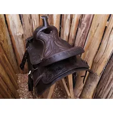 Sela Prova De Laço Profissional Klk Couros Cor Marrom-bordado Foto mini 4
