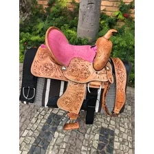 Sela Tambor E Baliza Infantil - Sela Profissional Cor Marrom-encerado Foto mini 3