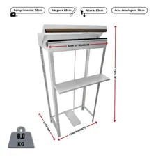 Seladora Para Selar Sacos Plásticos Pedal Isamaq Seladora 50cm 127/220v 2IP500ST Foto mini 2