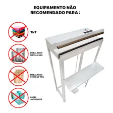 Seladora Pedal 30cm Sela e Corta Sacos Plásticos 127/220v Isamaq Seladora Comercial 2IP300STF Foto mini 4