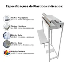 Seladora Pedal 30cm Sela e Corta Sacos Plásticos 127/220v Isamaq Seladora Comercial 2IP300STF Foto mini  3