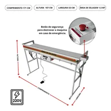 Seladora Solda Banner Pneumática P1500 Isamaq 220v Foto mini  2