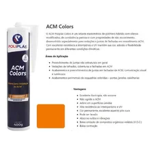 Selante Adesivo Silicone Pu Polímero Híbrido Acm Laranja Foto mini  2