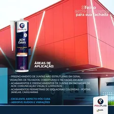 Selante Adesivo Silicone Pu Polímero Híbrido Acm Laranja Foto mini 4