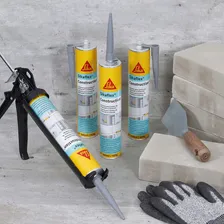 Selante Poliuretano Sikaflex Construction Cinza 300ml Foto mini 4