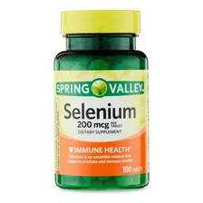 Selenium/selênio 200 Mcg Spring Valley Com 100 Tablets Foto mini  3