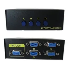 Seletor Chaveador Switch Vga 1x4 Ou 4x1 Monitor (15-4) Foto mini  3