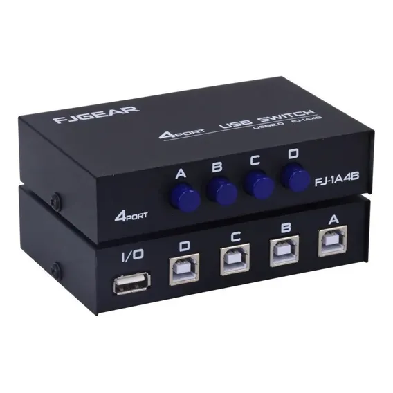 Seletor Chaveador Usb 4 Entradas X 1 Saída Foto 1