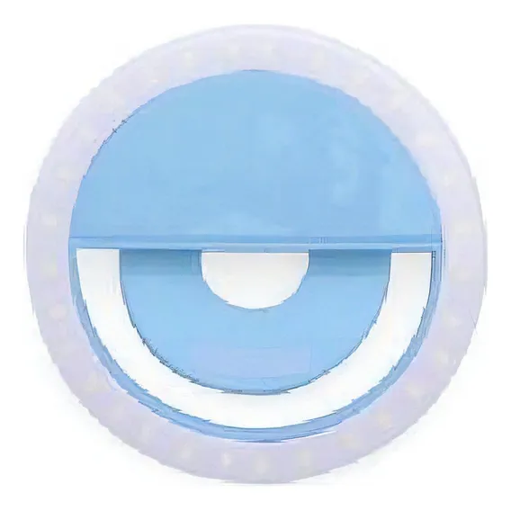 Selfie Ring Light Azul Foto 1