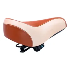 Selim Banco Bicicleta 2 Molas Poti,barra Forte Confortavel Cor MARRON / BEGE Foto mini 3