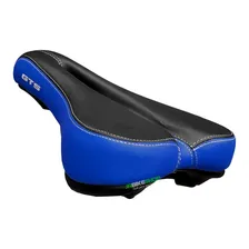 Selim Banco Bicicleta Vazado 26x17cm Manopla Azul Gts Mtb Foto mini  3