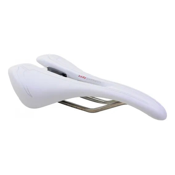 Selim Bicicleta Argon Romin Branco Vazado P/ Speed Mtb 143mm Foto 1