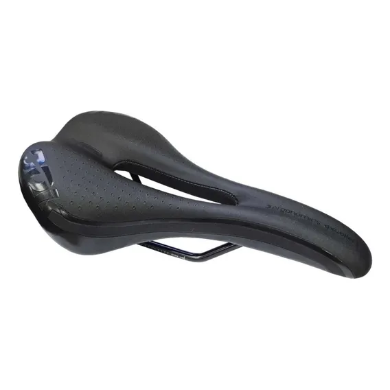 Selim Ddk Snake 3733 Vazado Bike Mtb Speed Preto Foto 1